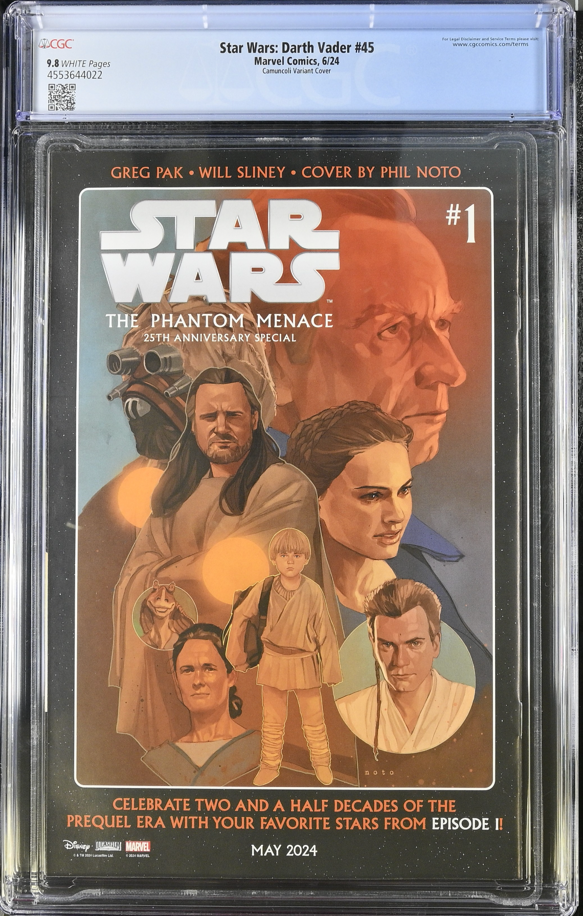 Star Wars: Darth Vader #45 Camuncoli Variant CGC 9.8