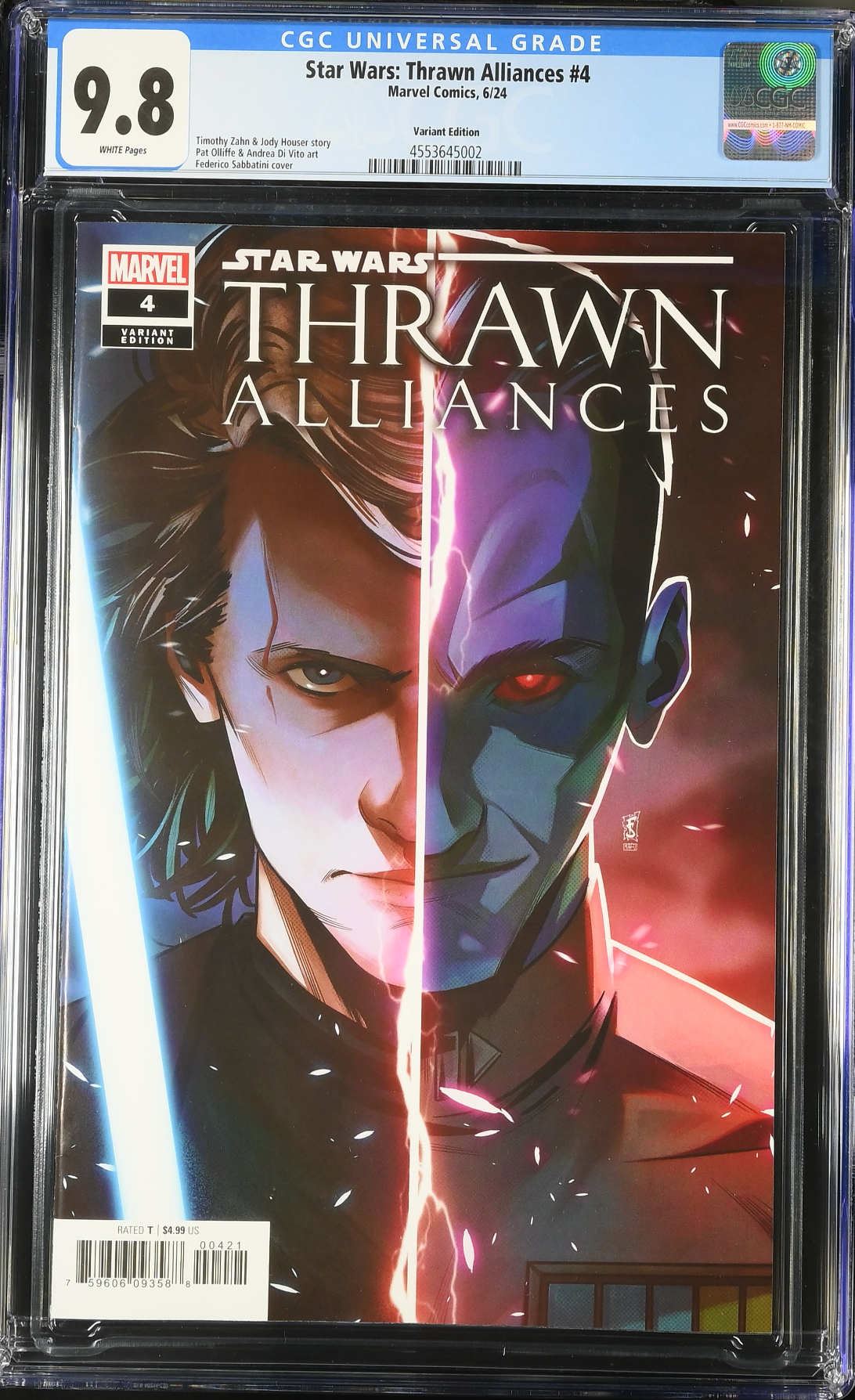 Star Wars: Thrawn Alliances #4 Sabbatini Variant CGC 9.8