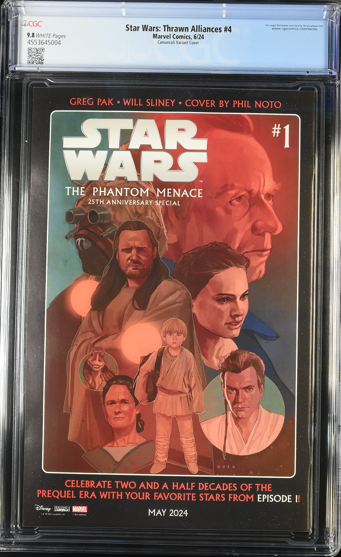 Star Wars: Thrawn Alliances #4 Camuncoli Variant CGC 9.8
