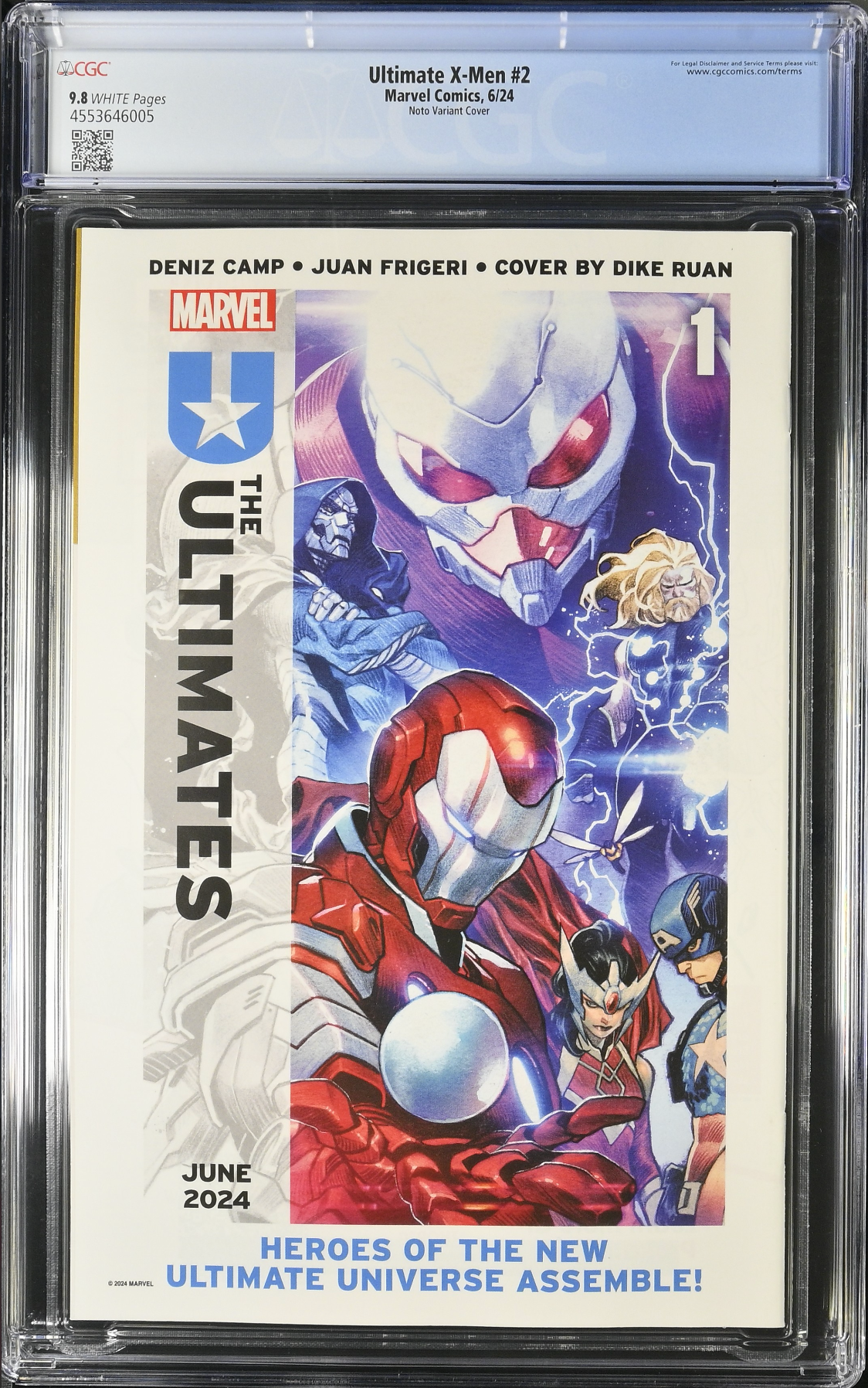 Ultimate X-Men #2 Noto 1:25 Retailer Incentive Variant CGC 9.8