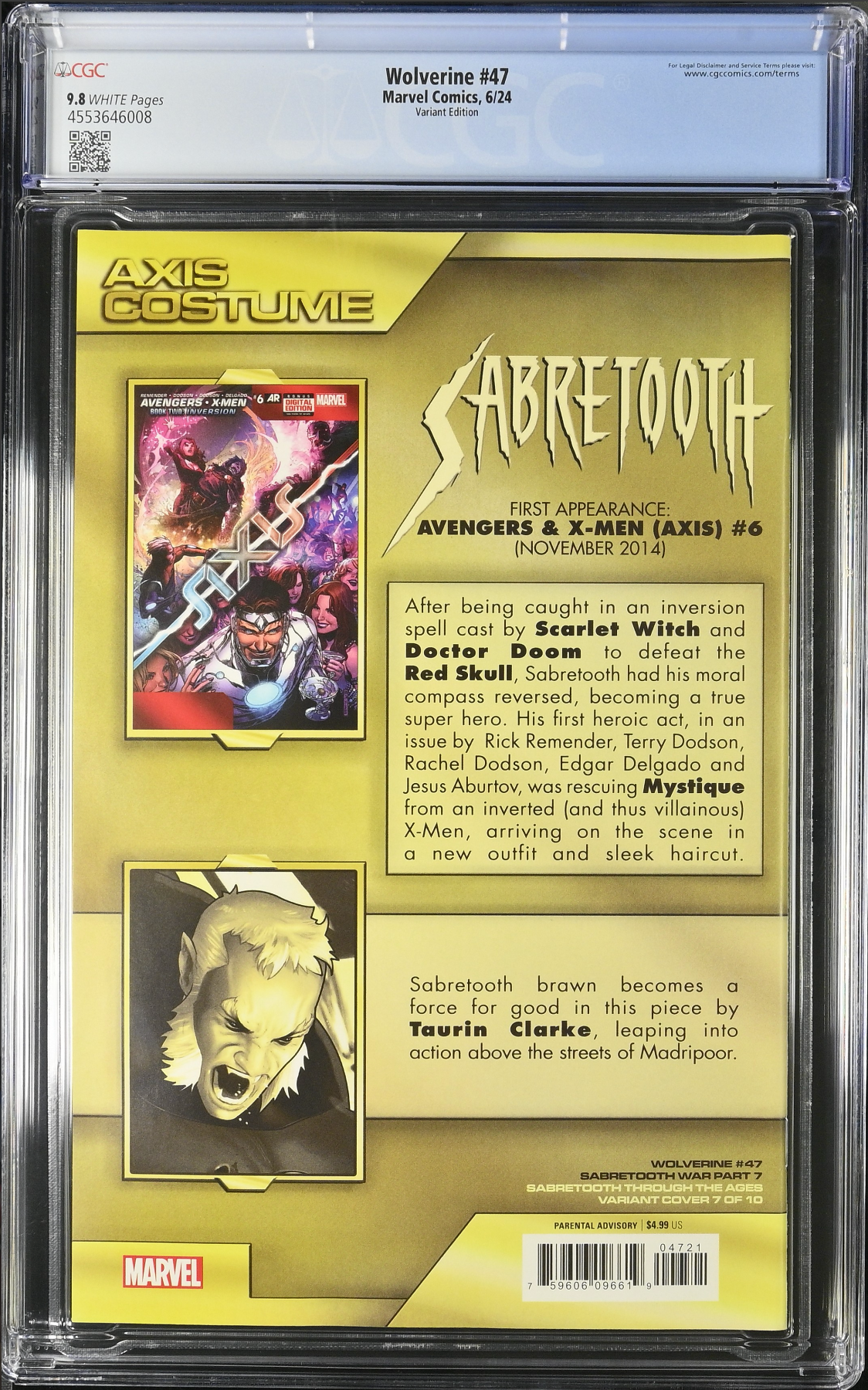 Wolverine #47 Clarke Variant CGC 9.8