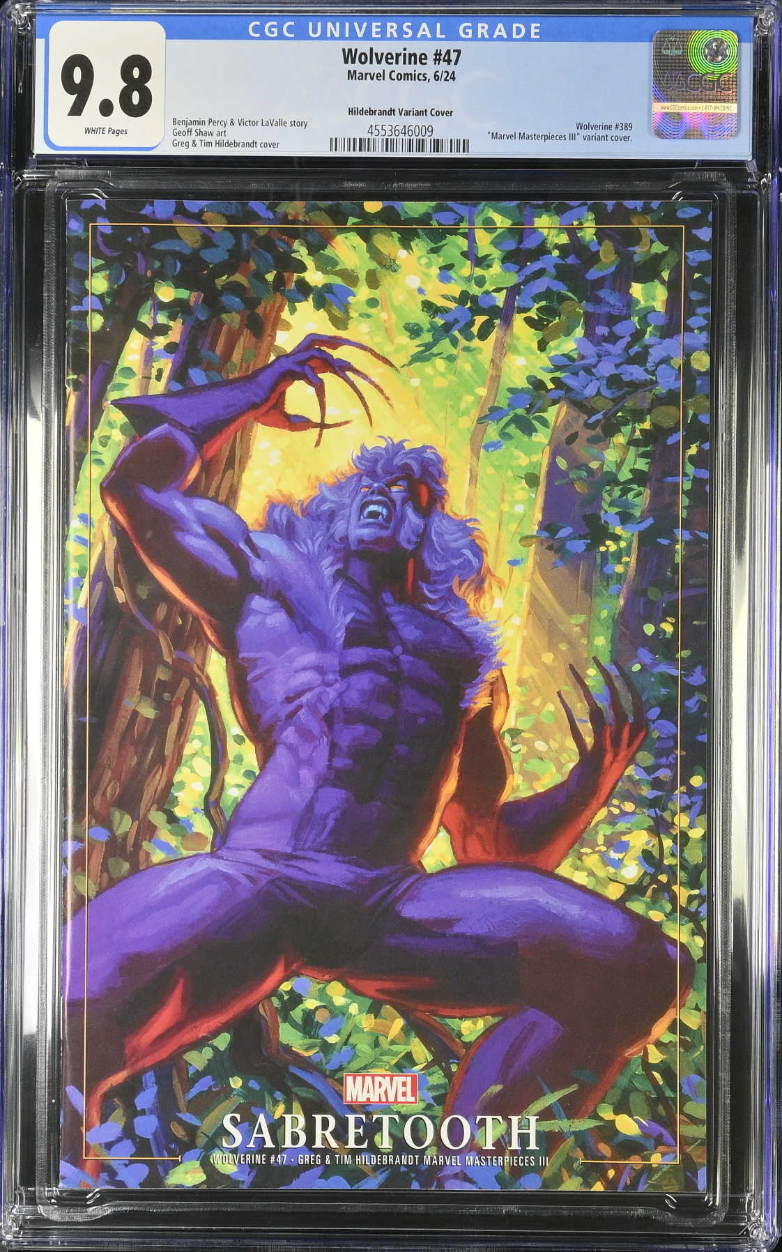 Wolverine #47 Hildebrandt Variant CGC 9.8