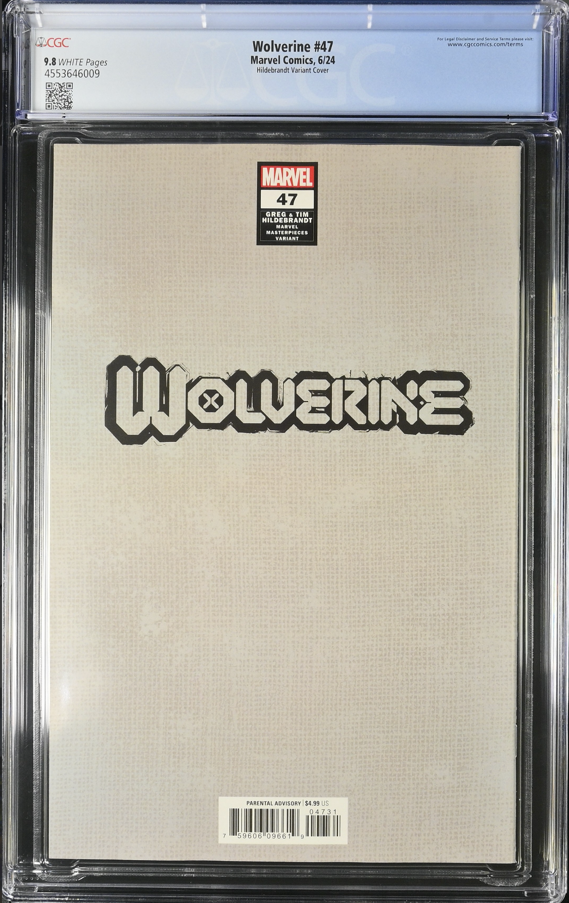 Wolverine #47 Hildebrandt Variant CGC 9.8