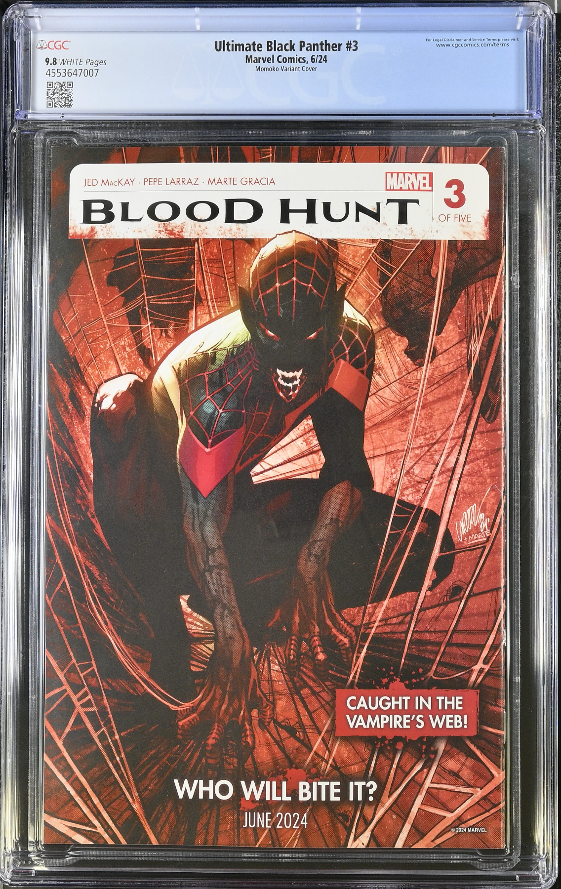 Ultimate Black Panther #3 Momoko 1:10 Retailer Incentive Variant CGC 9.8