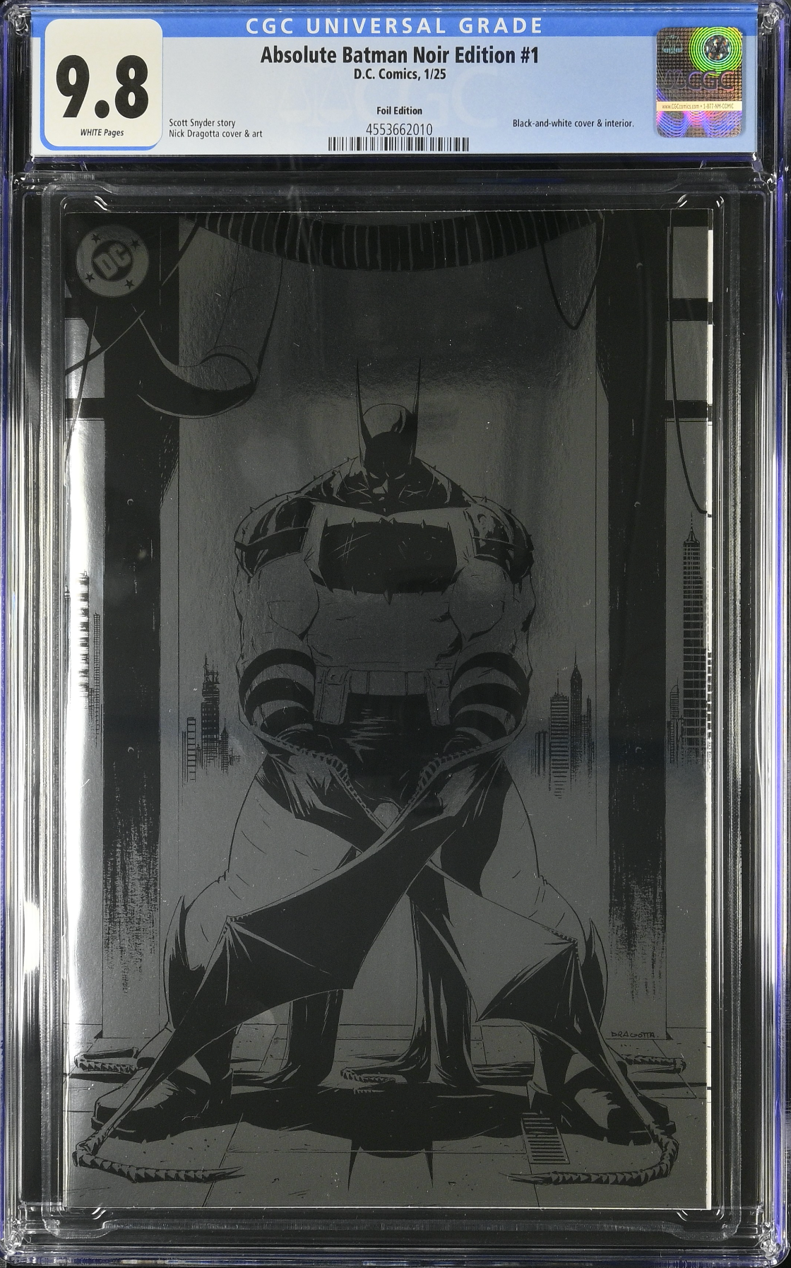 Absolute Batman Noir Edition #1 Foil Variant CGC 9.8