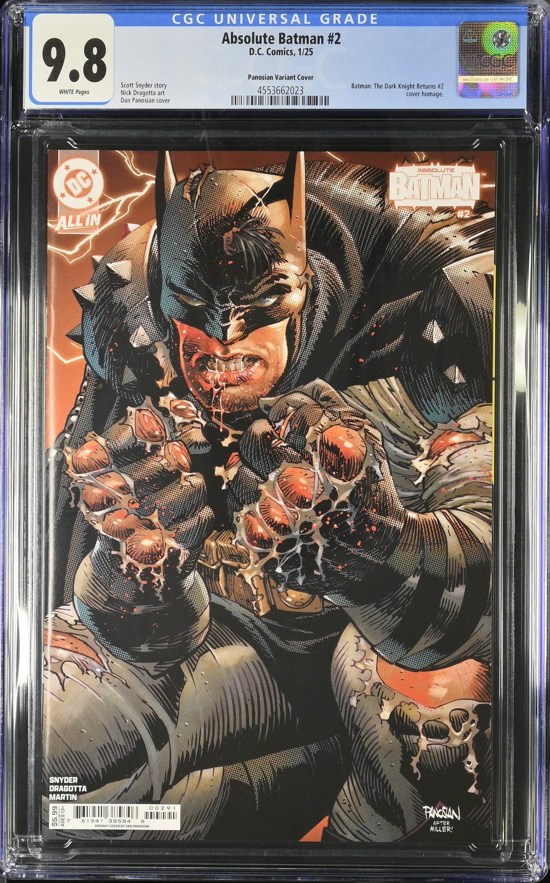 Absolute Batman #2 Panosian Variant CGC 9.8