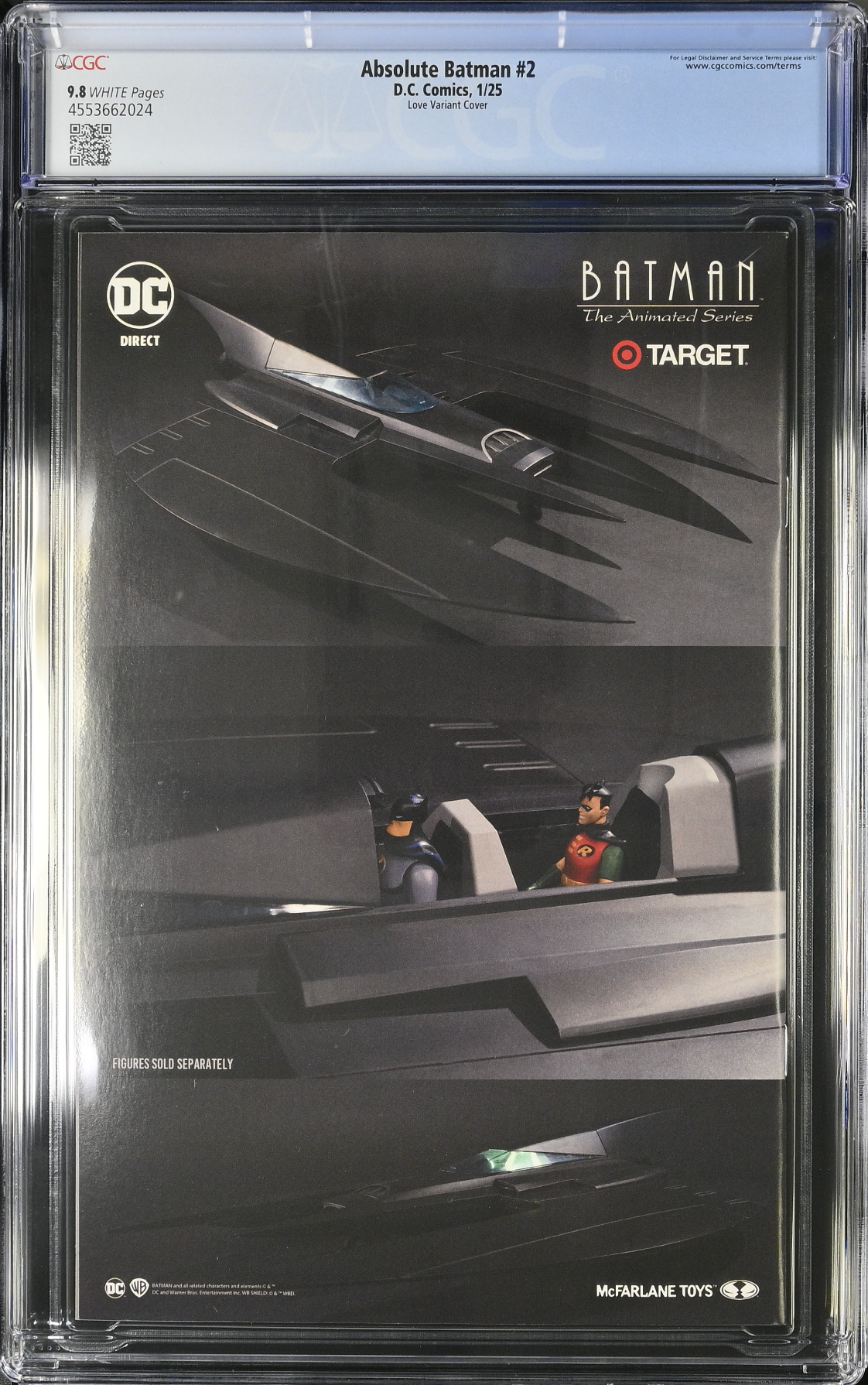 Absolute Batman #2 Love 1:25 Retailer Incentive Variant CGC 9.8