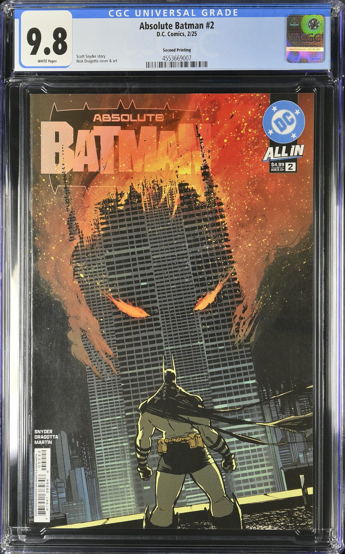 Absolute Batman #2 Second Printing CGC 9.8