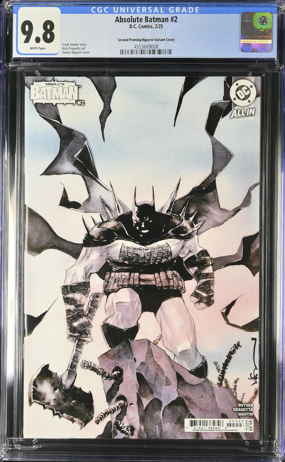 Absolute Batman #2 Second Printing Nguyen Variant CGC 9.8