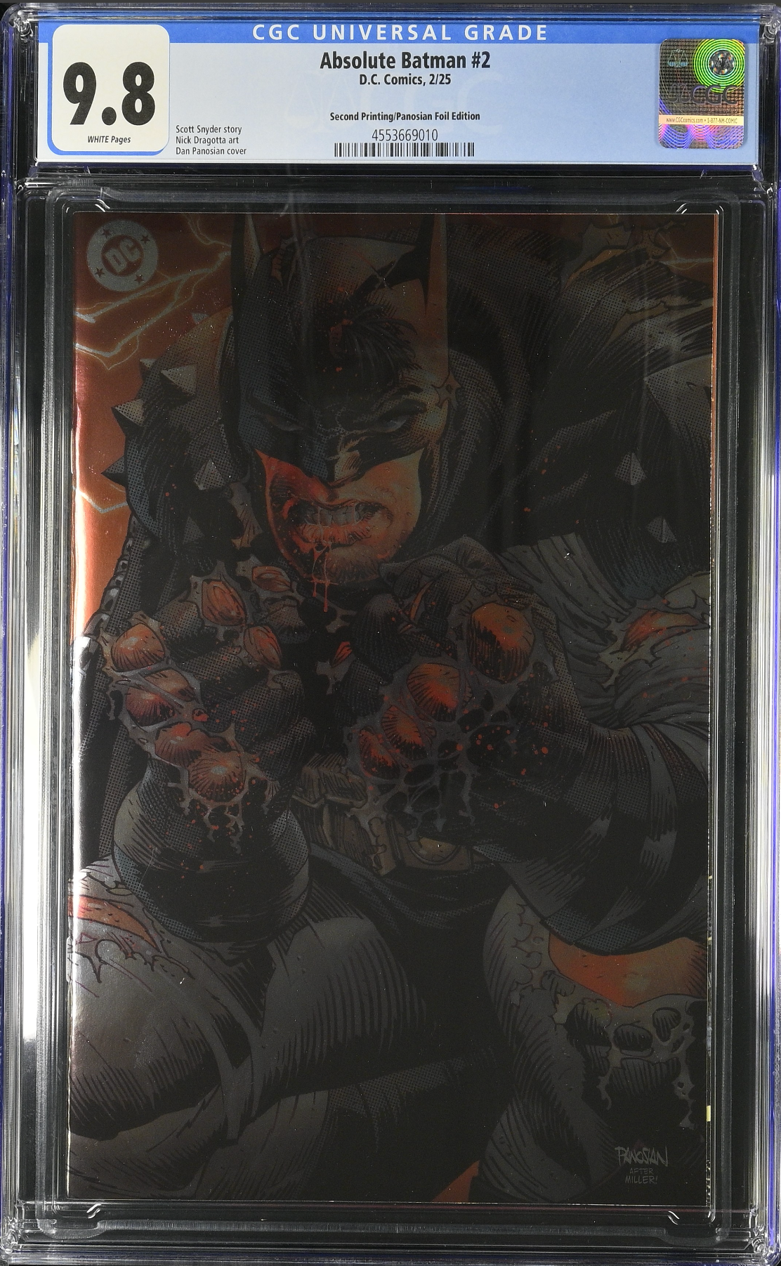 Absolute Batman #2 Second Printing Panosian Foil Variant CGC 9.8