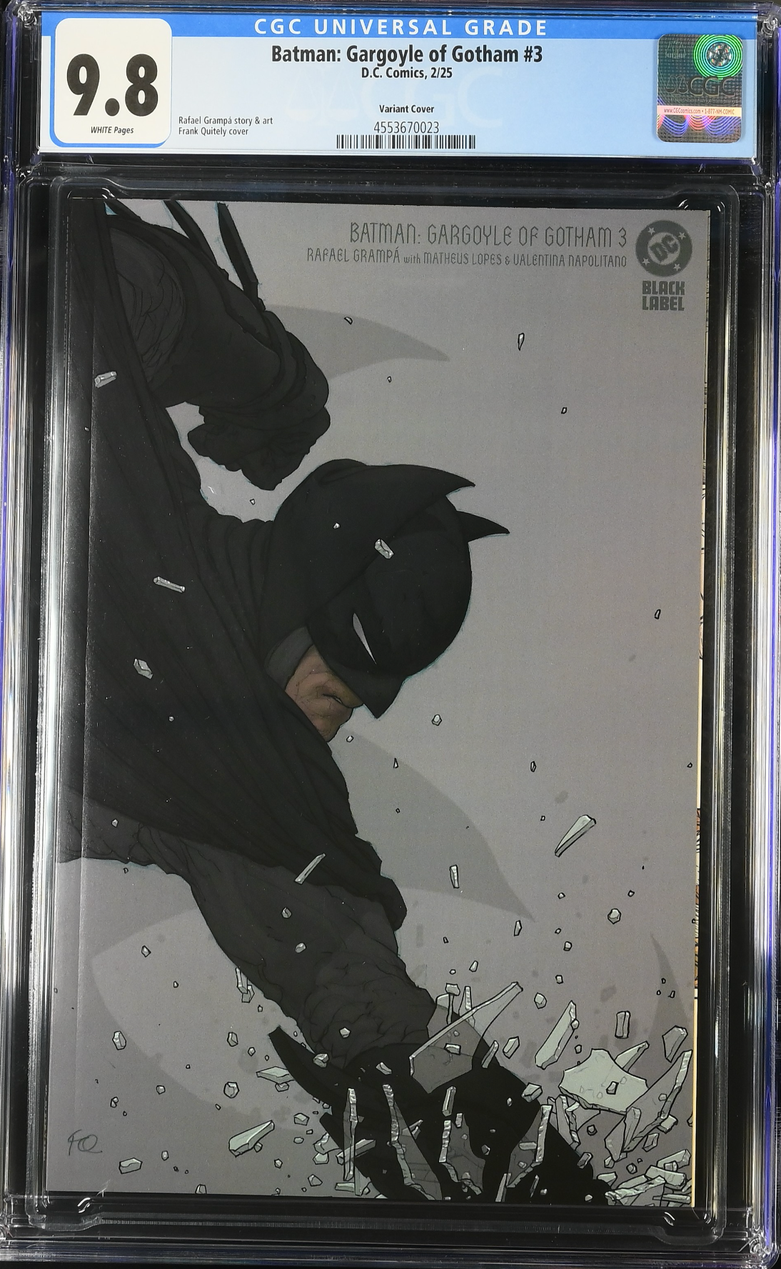 Batman: Gargoyle of Gotham #3 Quitely Variant CGC 9.8