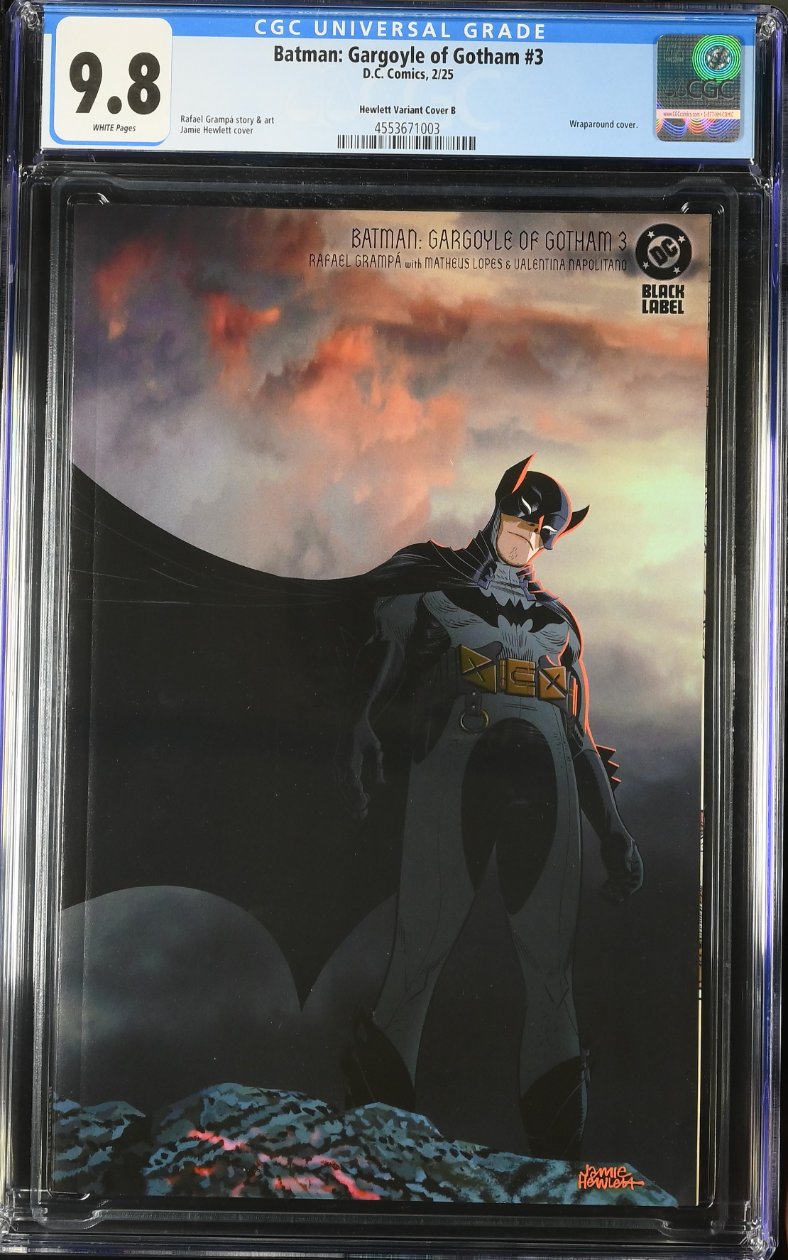 Batman: Gargoyle of Gotham #3 Hewlett 1:25 Wraparound Retailer Incentive Variant CGC 9.8