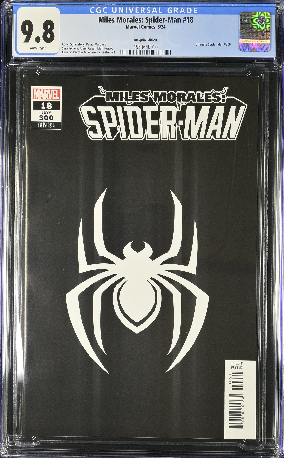 Miles Morales: Spider-Man #18 (#300) Insignia Variant CGC 9.8