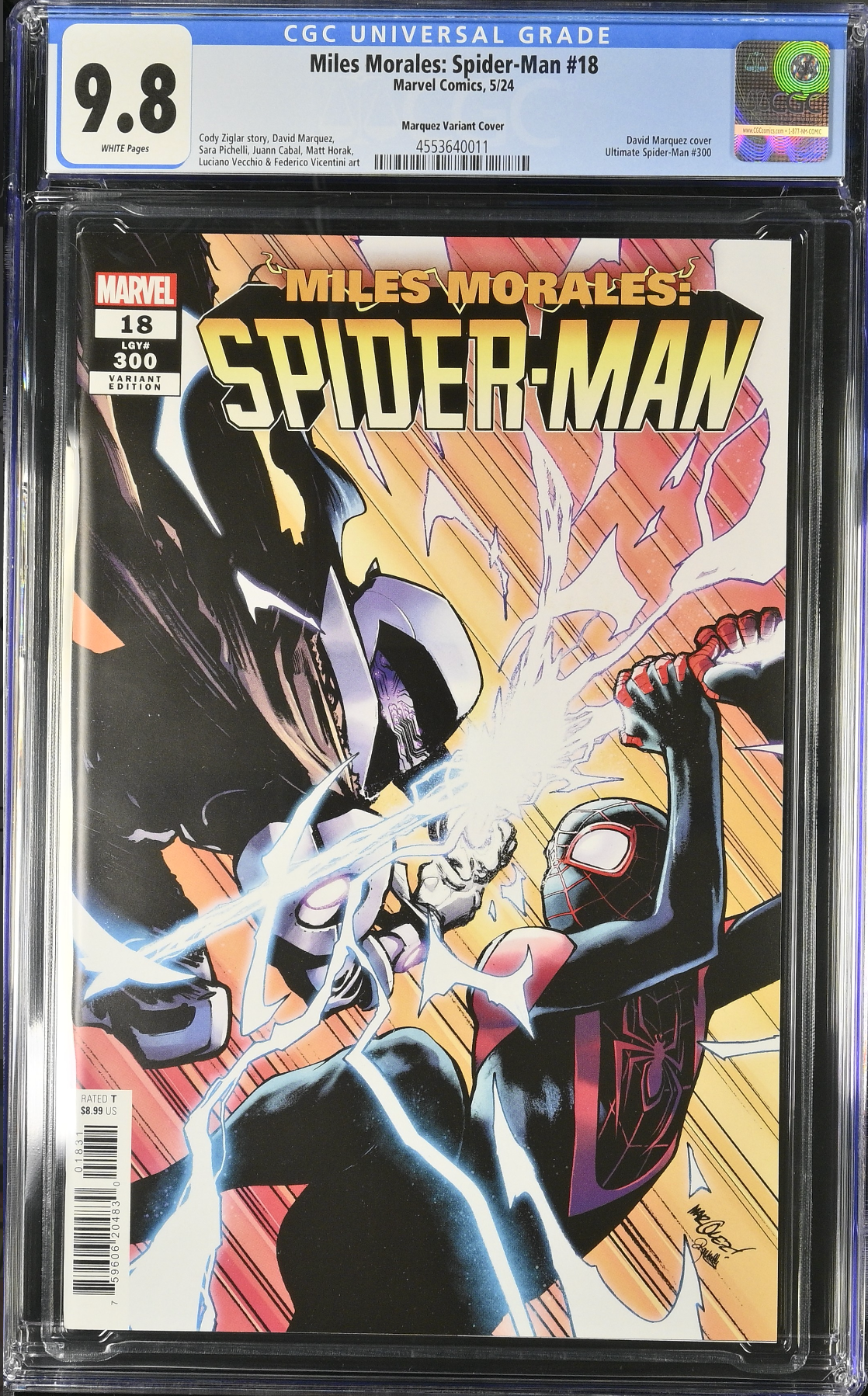 Miles Morales: Spider-Man #18 (#300) Marquez Variant CGC 9.8