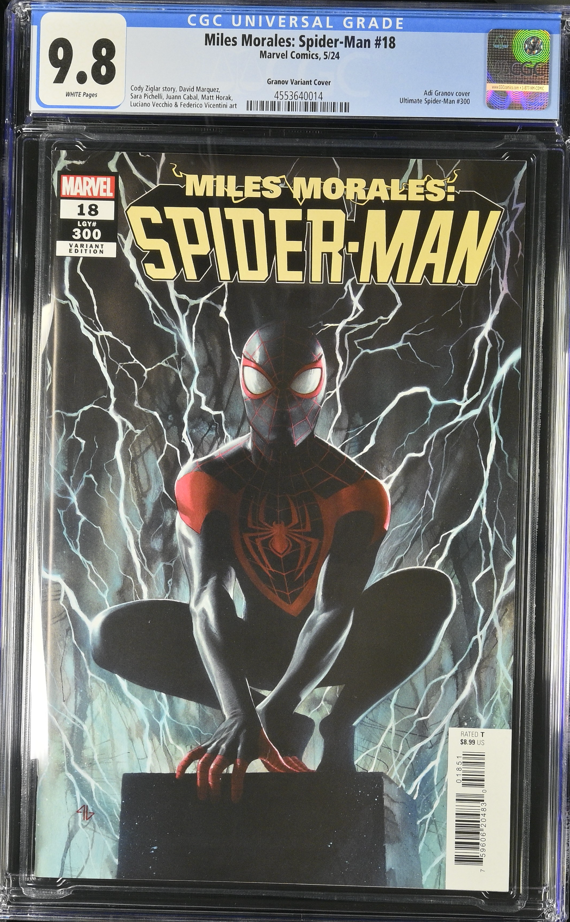 Miles Morales: Spider-Man #18 (#300) Granov Variant CGC 9.8