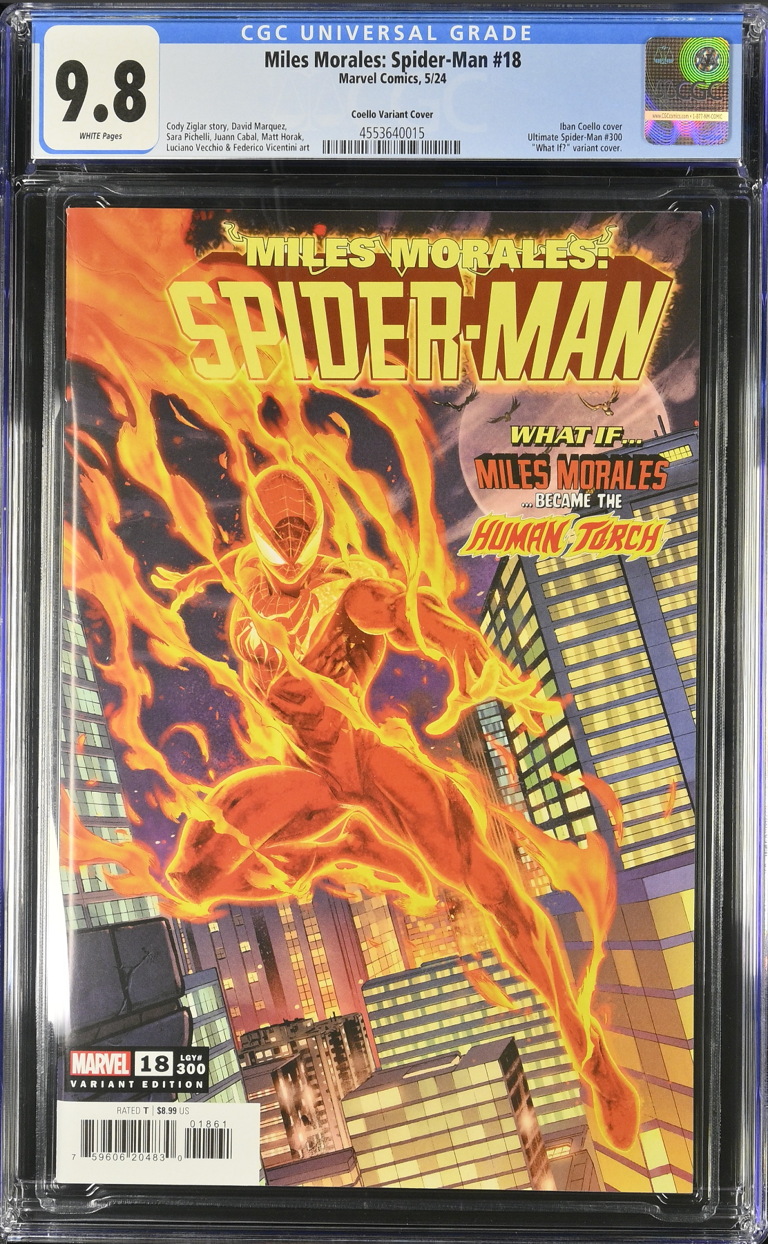 Miles Morales: Spider-Man #18 (#300) Coello Variant CGC 9.8