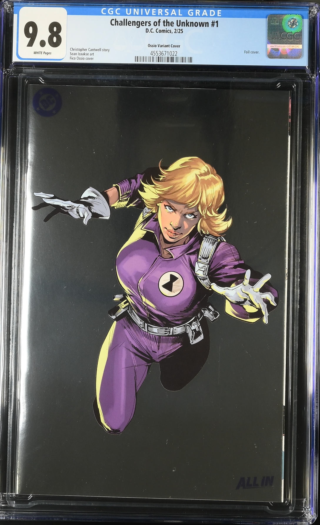Challengers of the Unknown #1 Ossio Foil Variant CGC 9.8