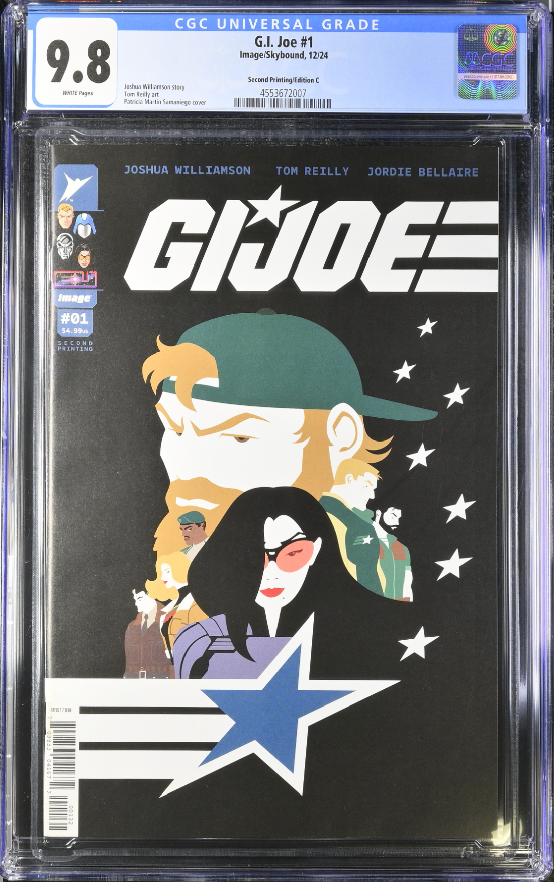 G.I. Joe #1 Second Printing - Cover C - Martin Variant CGC 9.8