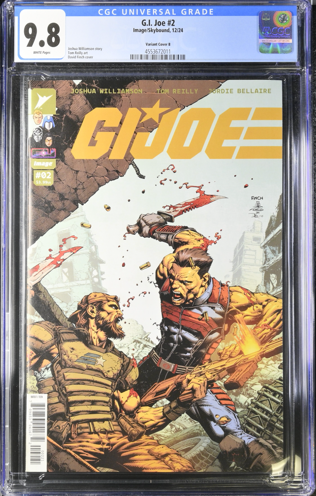 G.I. Joe #2 Finch Variant CGC 9.8