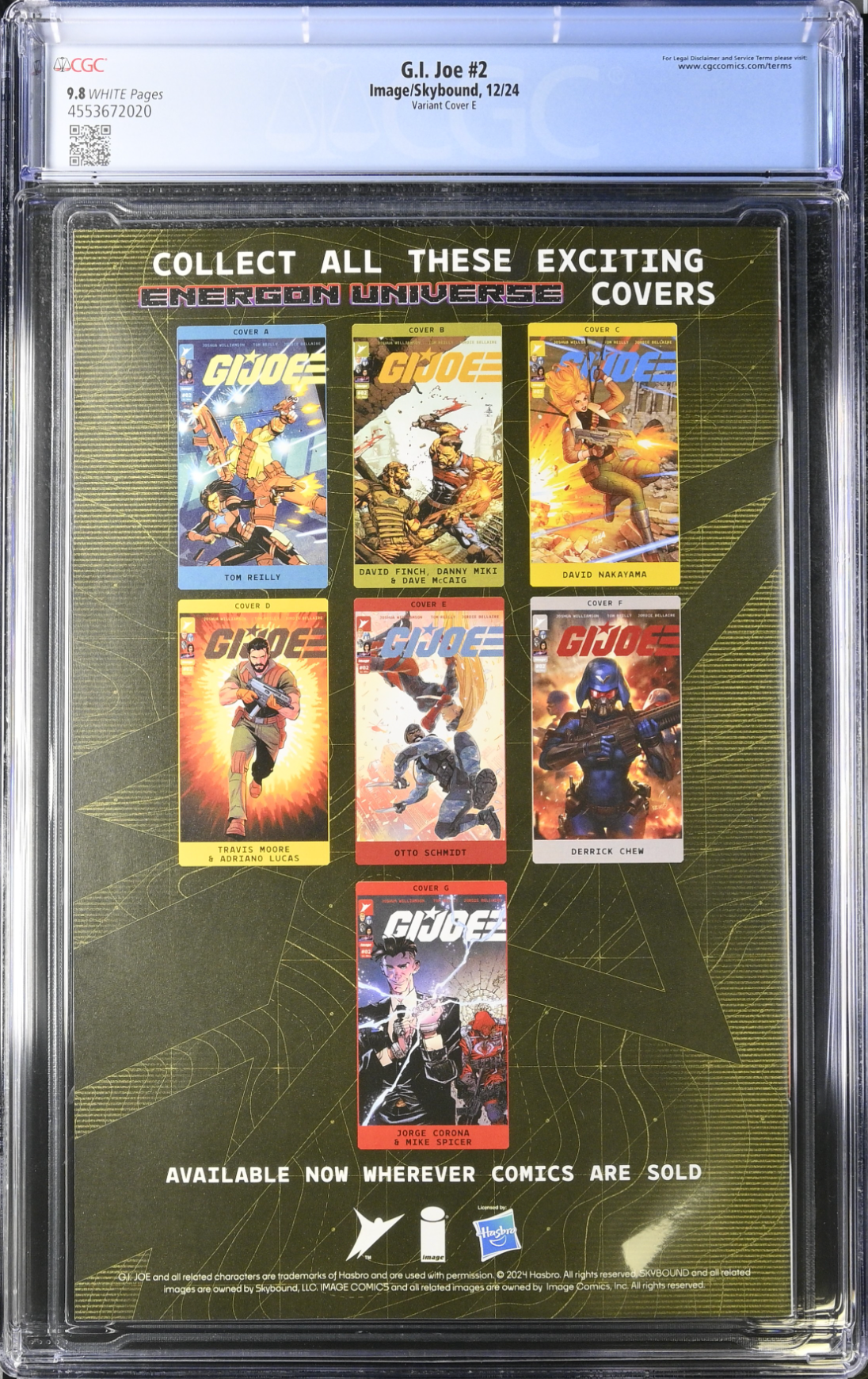 G.I. Joe #2 Schmidt 1:50 Retailer Incentive Variant CGC 9.8