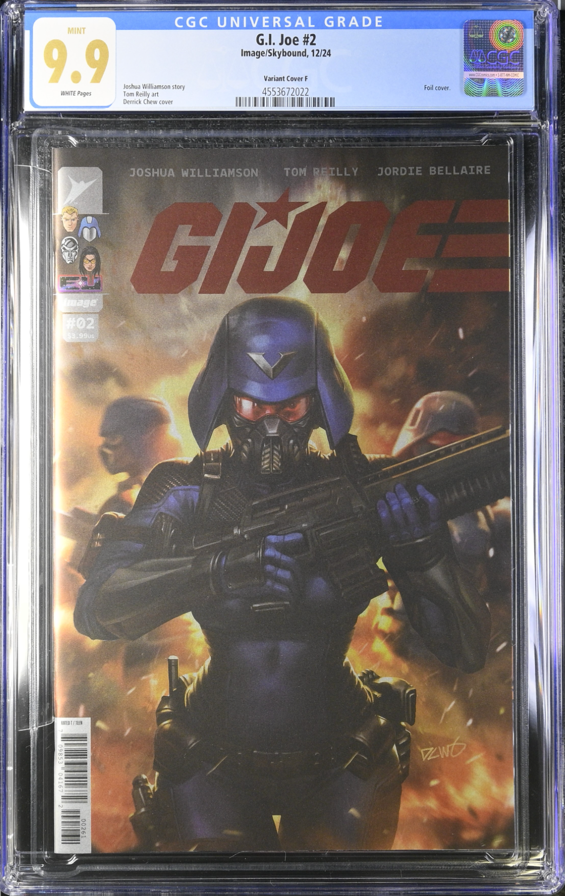 G.I. Joe #2 Chew 1:100 Foil Retailer Incentive Variant CGC 9.9