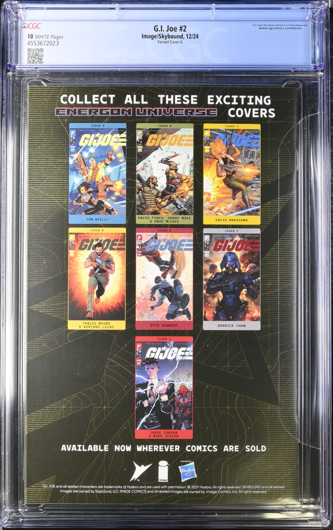 G.I. Joe #2 Corona 1:250 Retailer Incentive Variant CGC 10