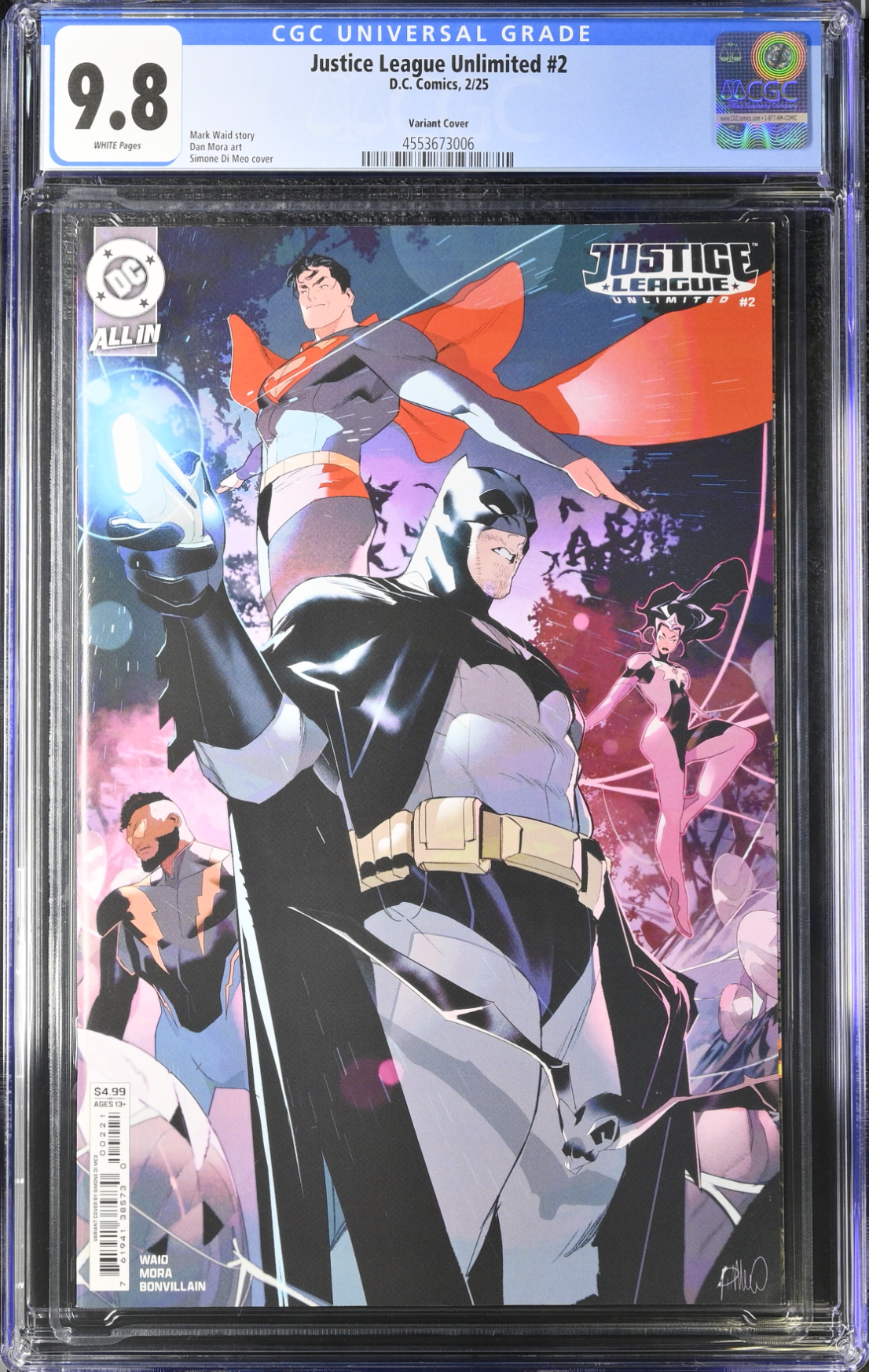 Justice League Unlimited #2 Di Meo Variant CGC 9.8