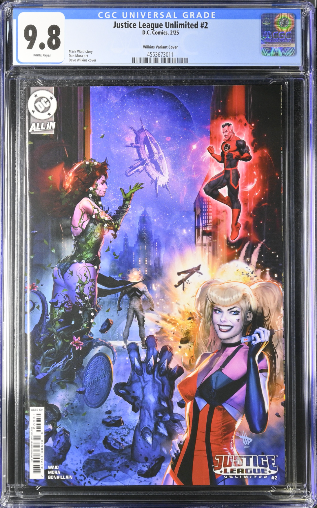 Justice League Unlimited #2 Wilkins 1:25 Retailer Incentive Variant CGC 9.8