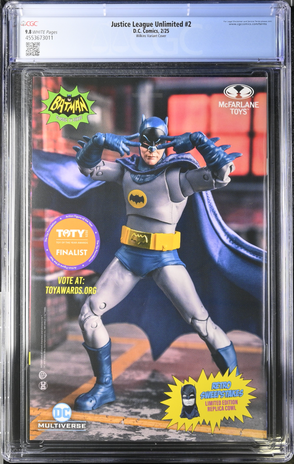 Justice League Unlimited #2 Wilkins 1:25 Retailer Incentive Variant CGC 9.8