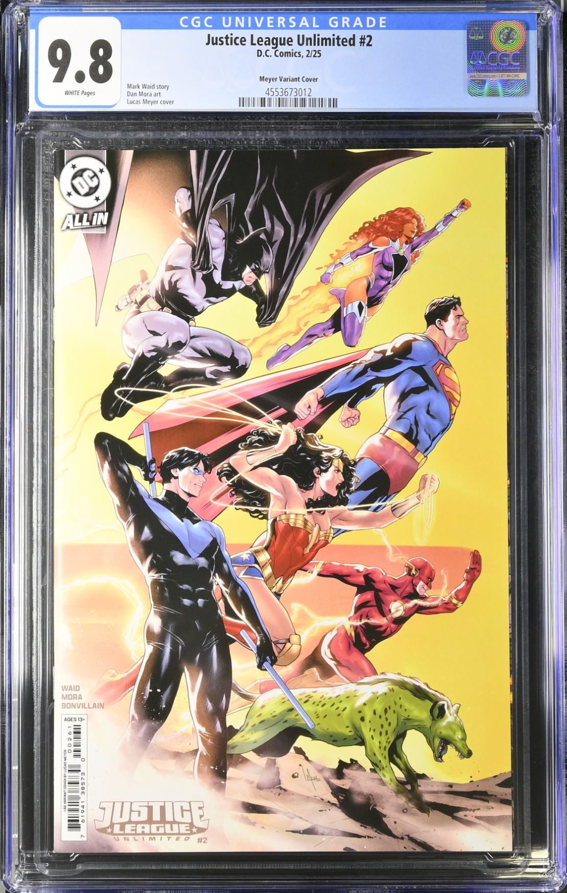 Justice League Unlimited #2 Meyer 1:50 Retailer Incentive Variant CGC 9.8