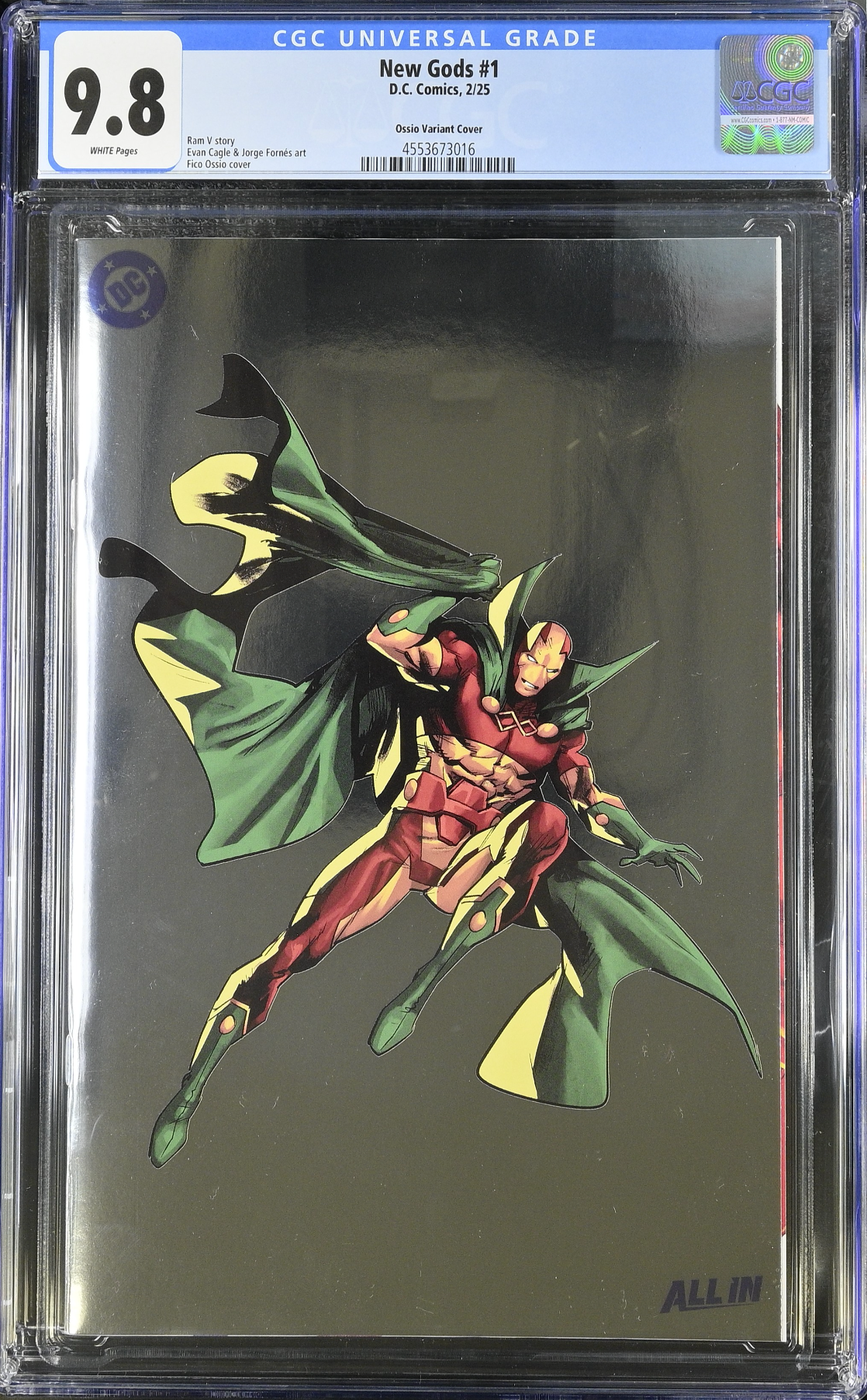 New Gods #1 Ossio Foil Variant CGC 9.8