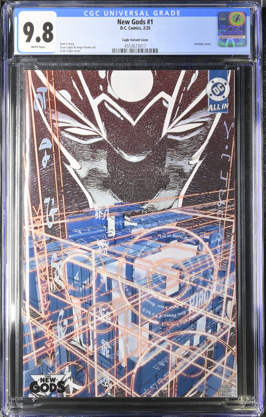 New Gods #1 Cagle Acetate Variant CGC 9.8
