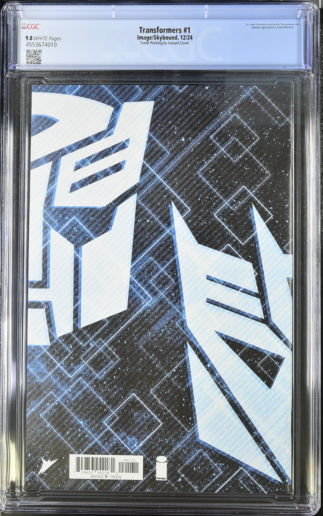 Transformers #1 Tenth Printing - Cover G - Su Variant CGC 9.8