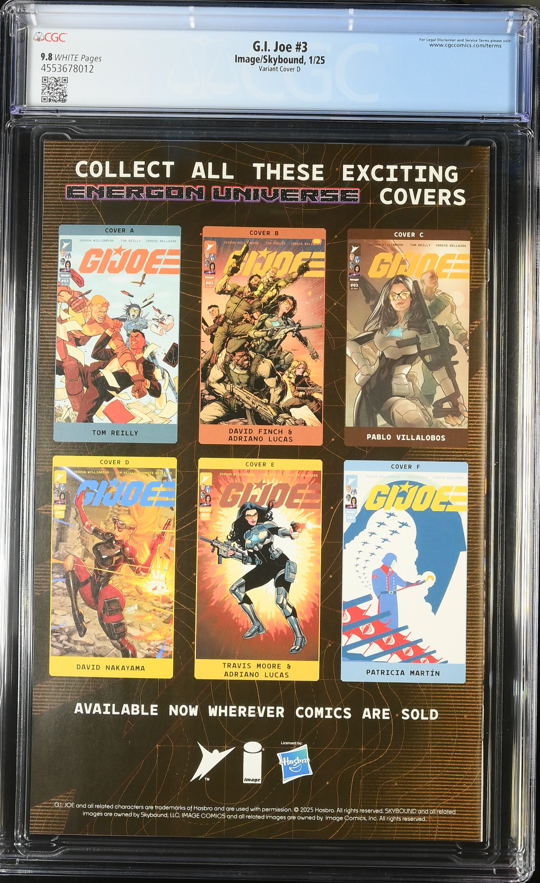 G.I. Joe #3 Nakayama 1:10 Connecting Retailer Incentive Variant CGC 9.8