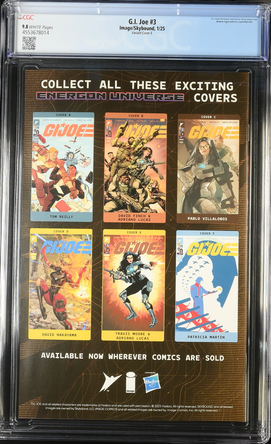 G.I. Joe #3 Moore 1:25 Retailer Incentive Variant CGC 9.8