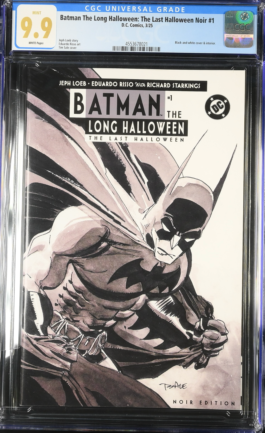 Batman: The Long Halloween - The Last Halloween Noir Edition #1 CGC 9.9