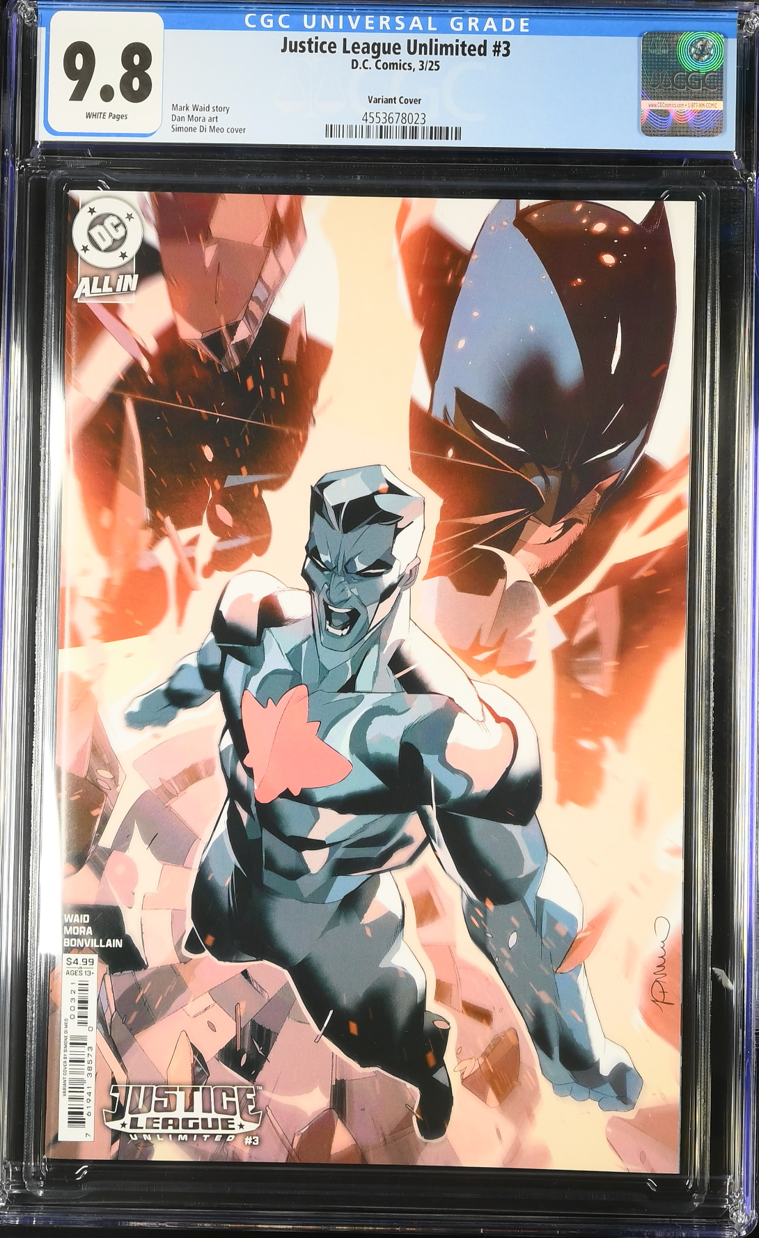 Justice League Unlimited #3 Di Meo Variant CGC 9.8