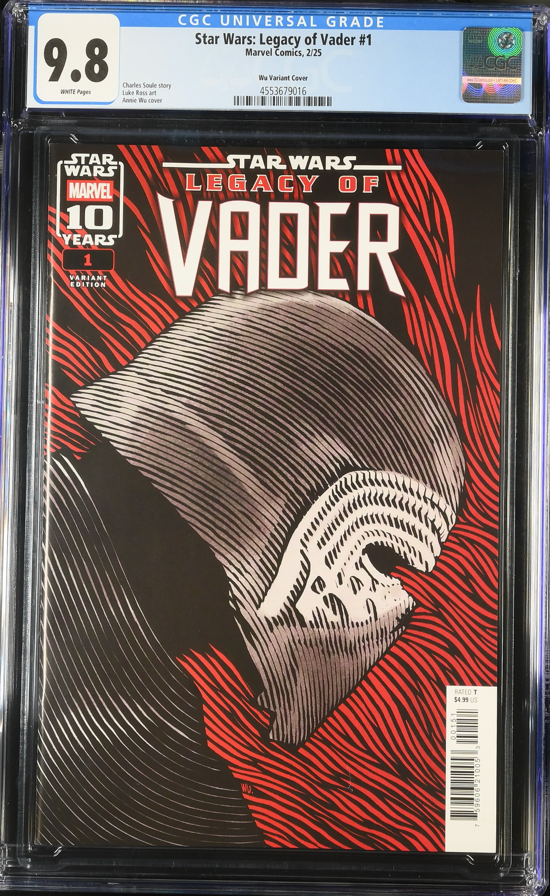 Star Wars: Legacy of Vader #1 Wu Variant CGC 9.8
