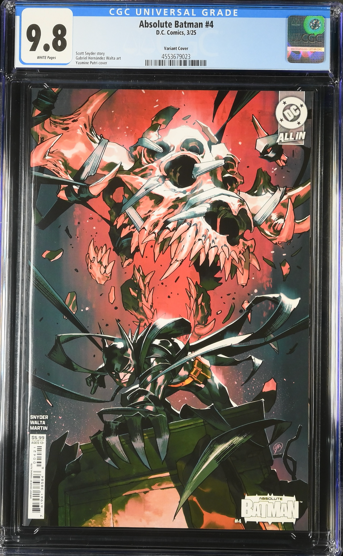 Absolute Batman #4 Putri Variant CGC 9.8