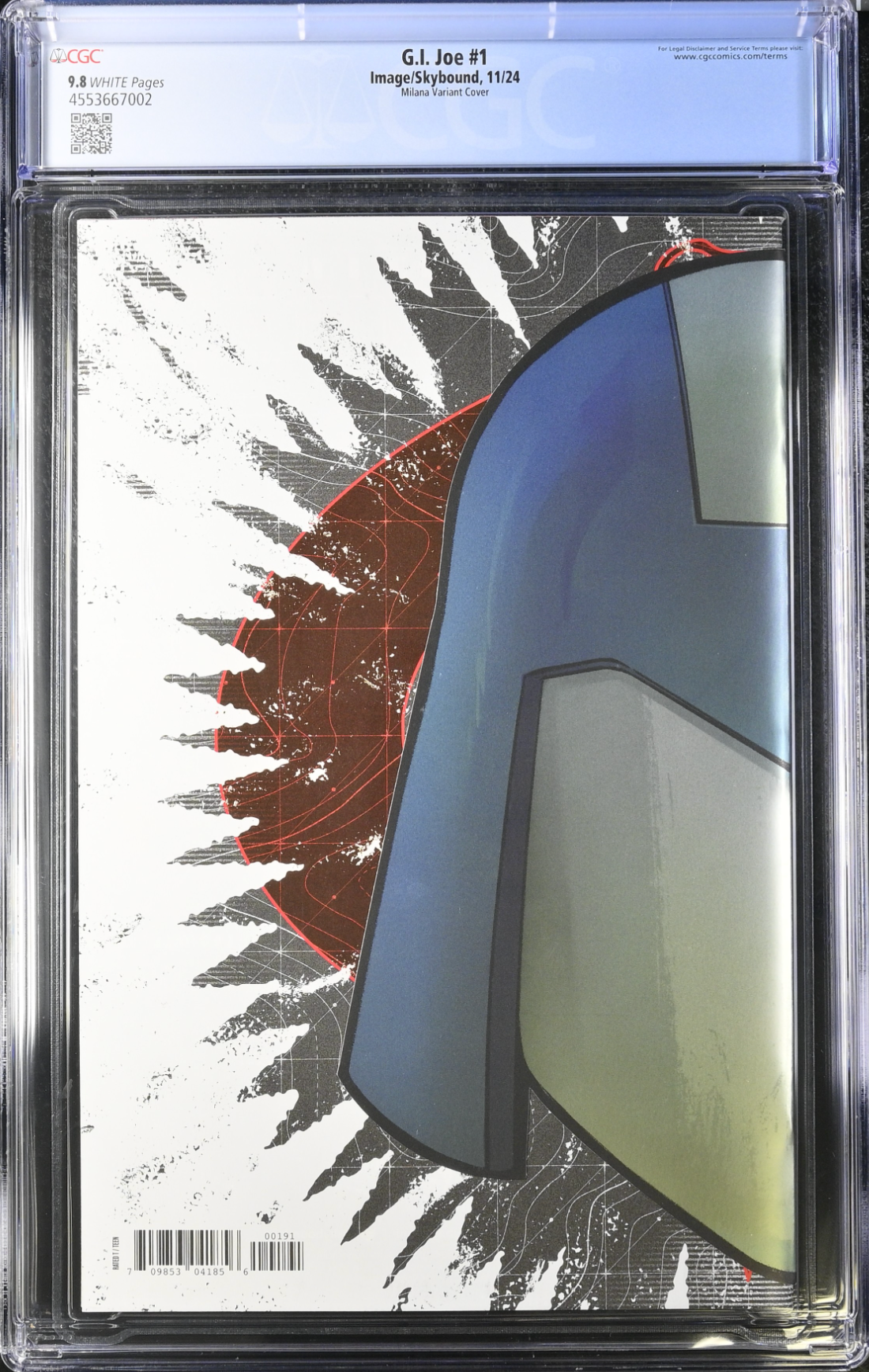 G.I. Joe #1 - Cover R - Die Cut Cobra Commander Mask Foil Variant CGC 9.8