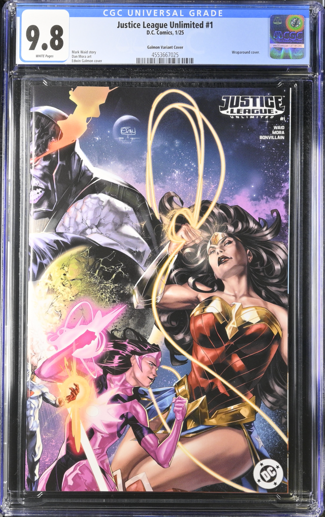 Justice League Unlimited #1 Galmon Wraparound 1:50 Retailer Incentive Variant CGC 9.8