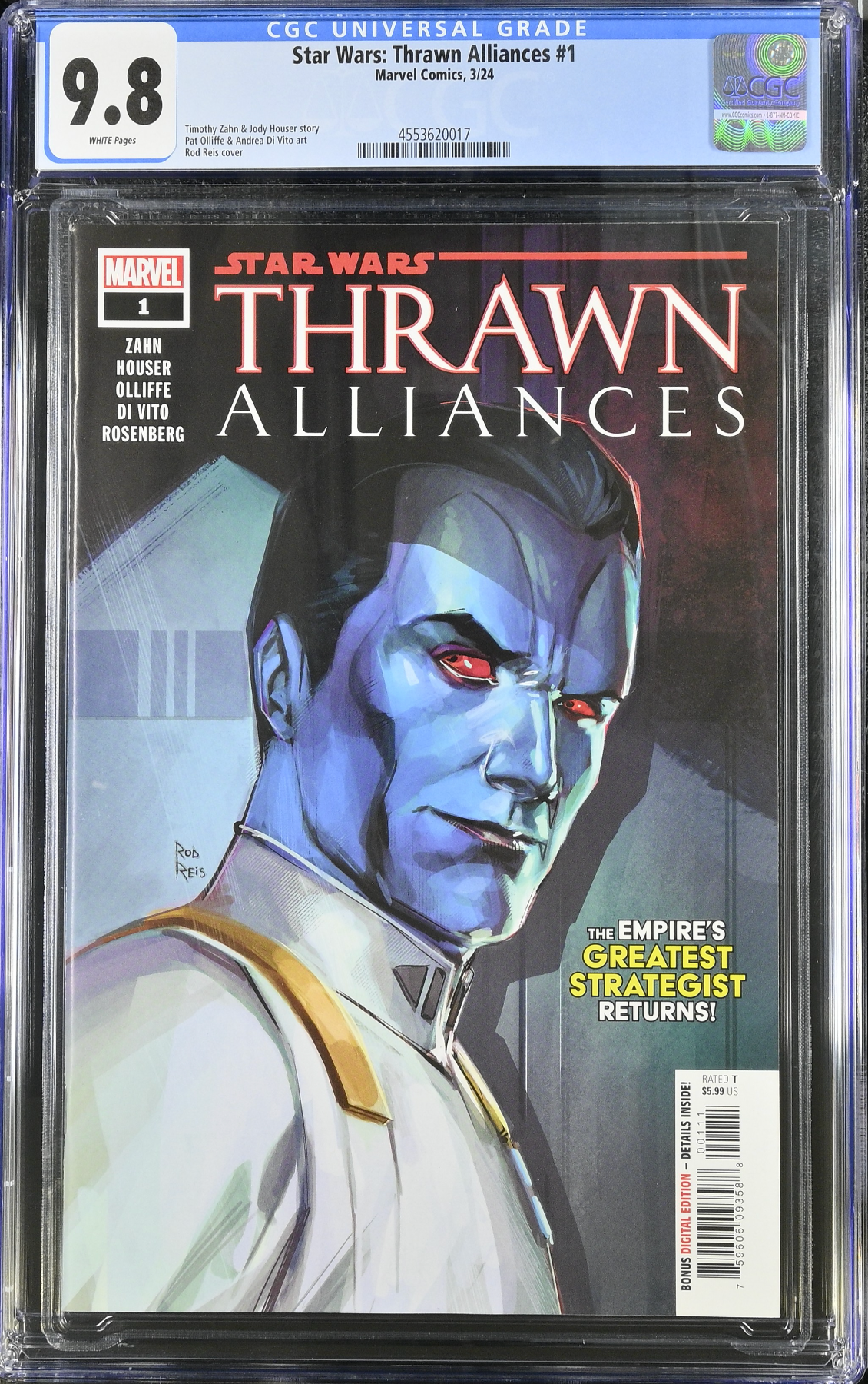 Star Wars: Thrawn Alliances #1 CGC 9.8