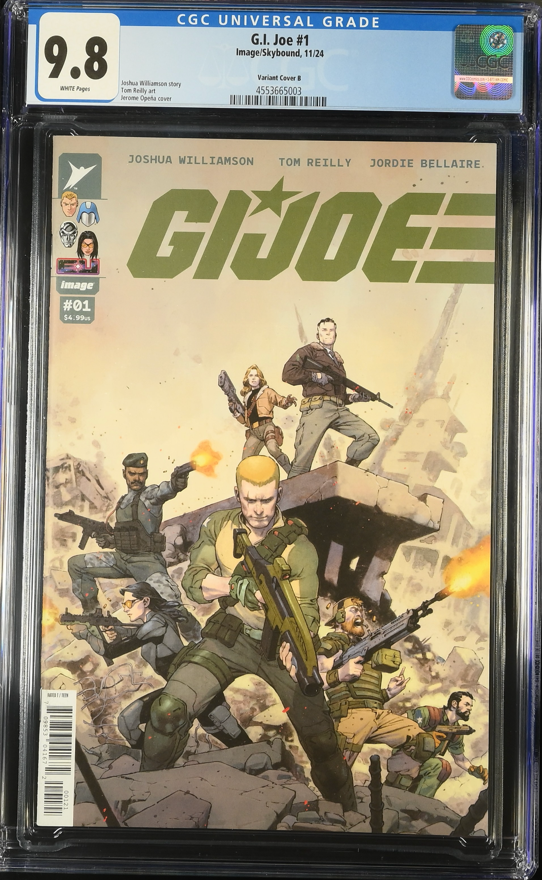 G.I. Joe #1 - Cover B - Opena Variant CGC 9.8