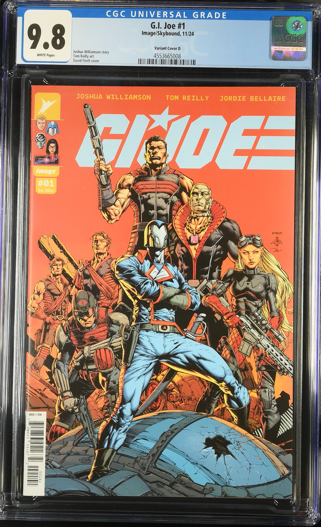 G.I. Joe #1 - Cover D - Finch Variant CGC 9.8