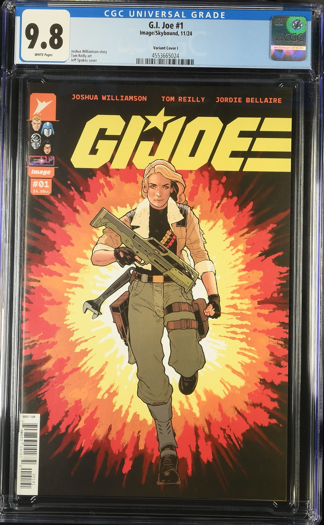 G.I. Joe #1 - Cover I - Spokes 1:25 Retailer Incentive Variant CGC 9.8