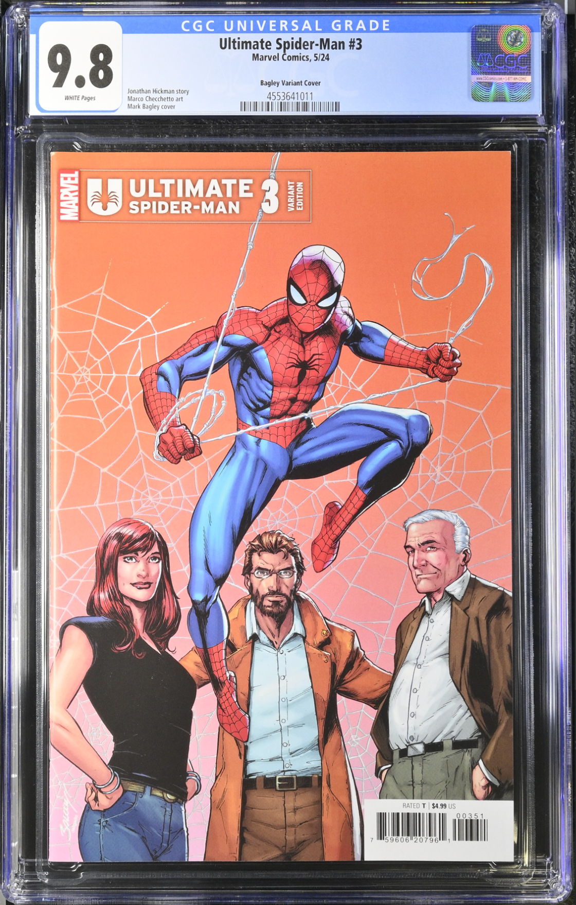 Ultimate Spider-Man #3 Bagley Connecting Variant CGC 9.8