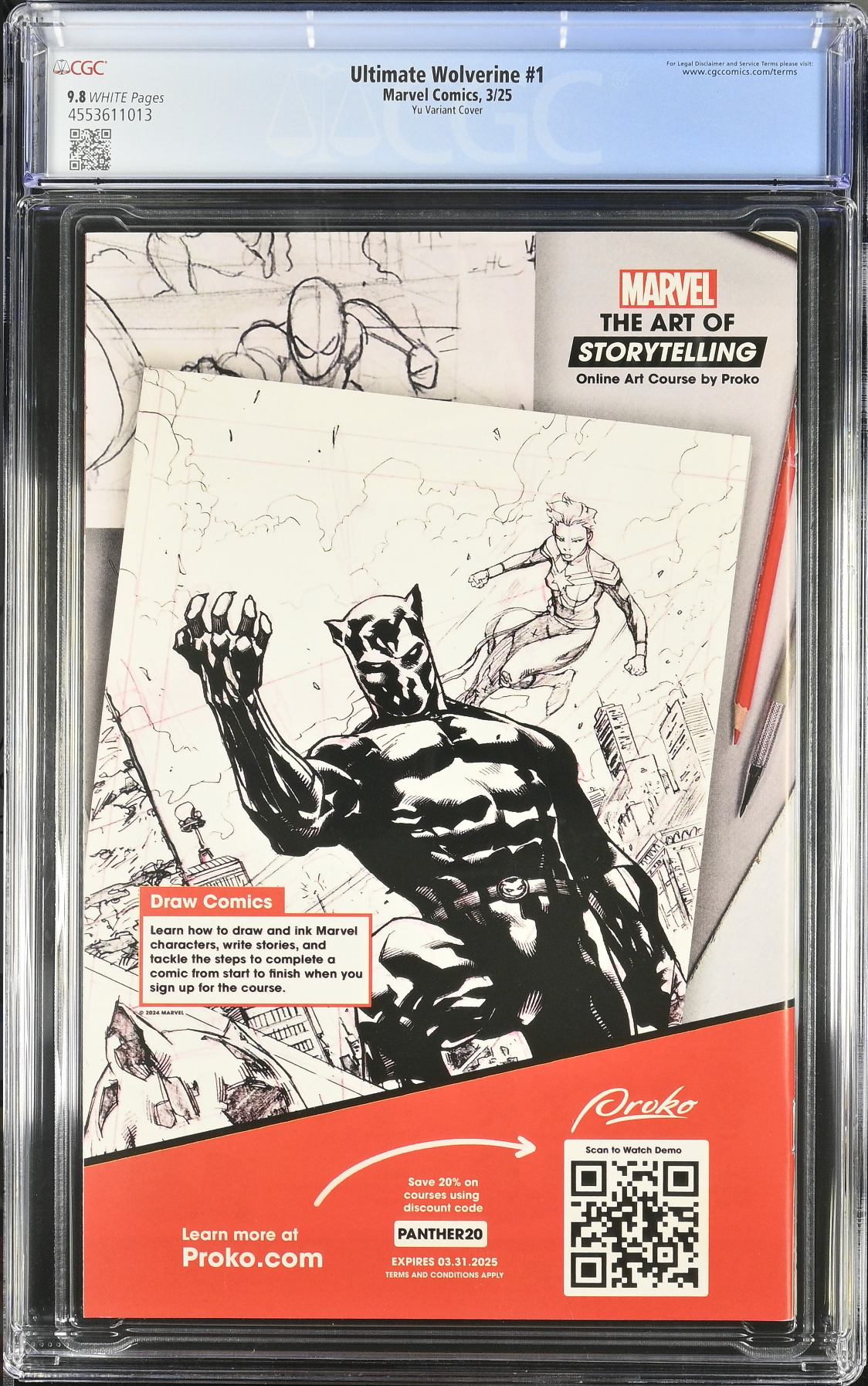 Ultimate Wolverine #1 Yu Variant CGC 9.8