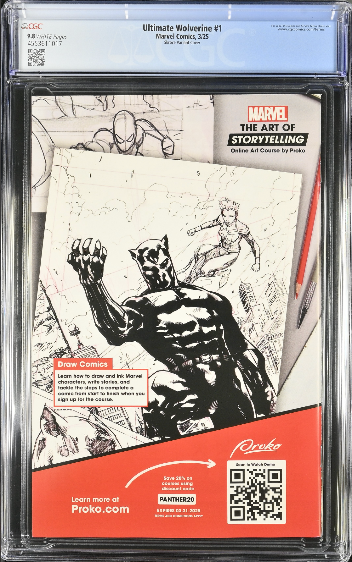 Ultimate Wolverine #1 Skroce 1:25 Retailer Incentive Variant CGC 9.8