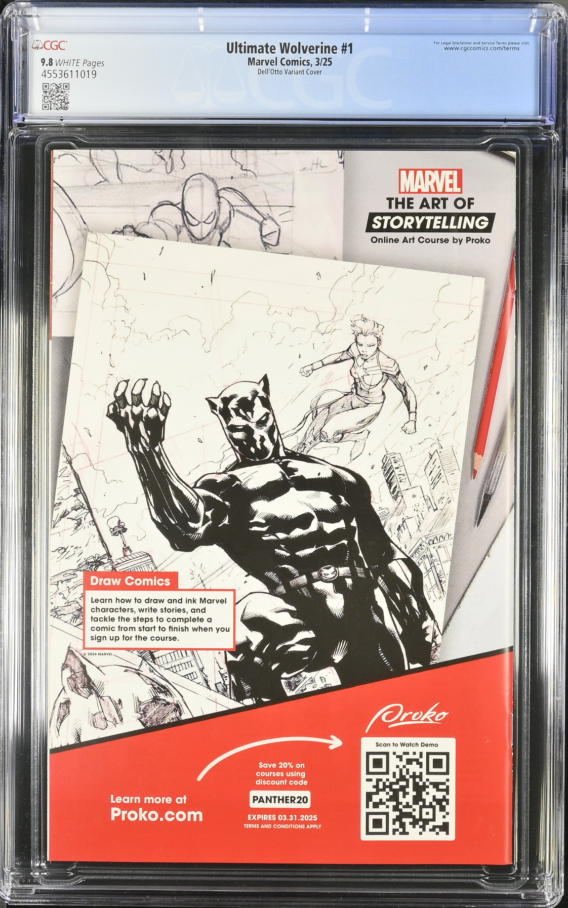 Ultimate Wolverine #1 Dell'Otto 1:50 Retailer Incentive Variant CGC 9.8