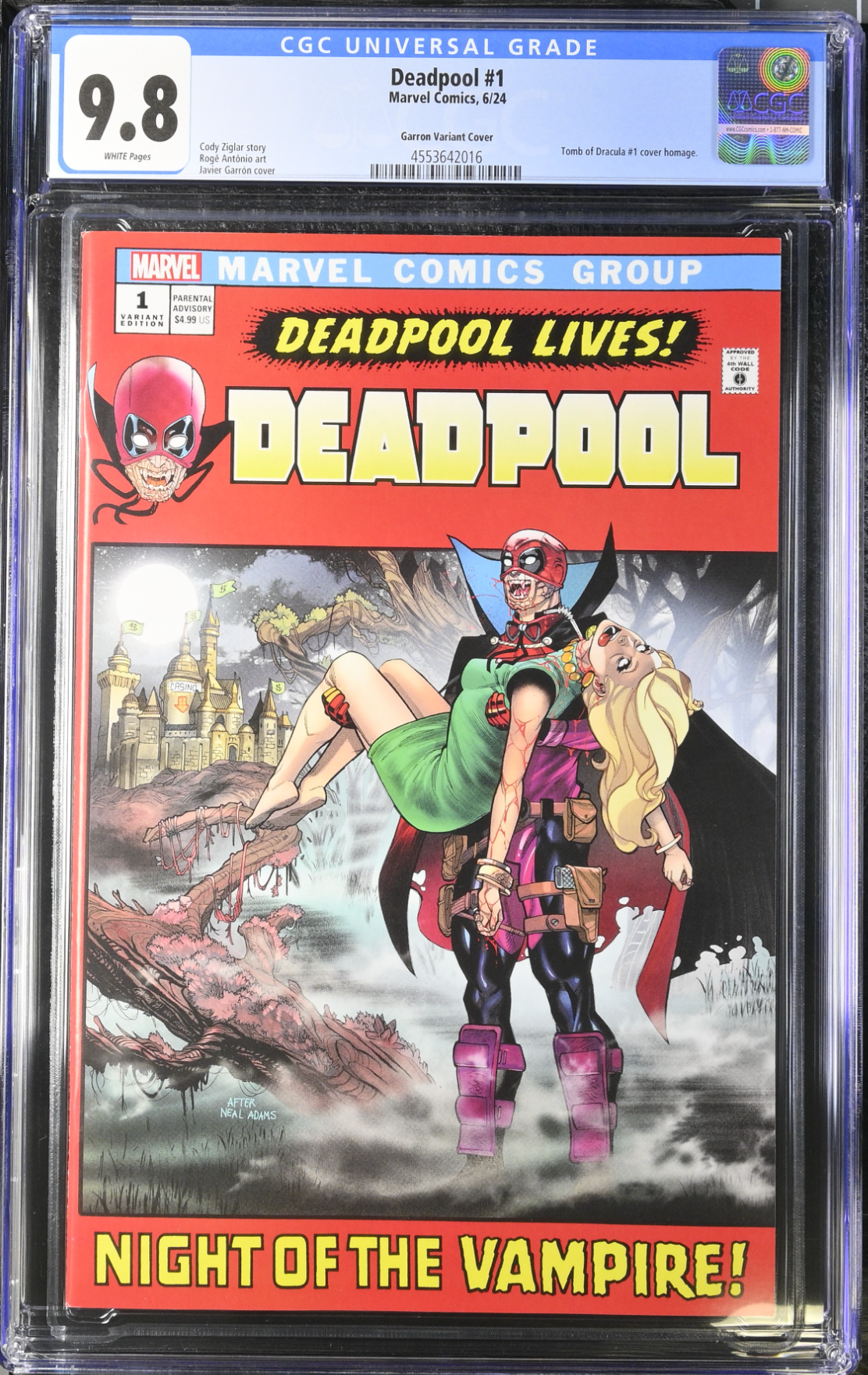 Deadpool #1 Garron Variant CGC 9.8